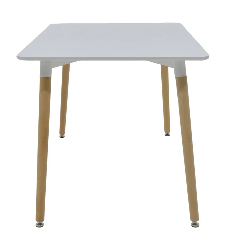 Трапезна маса NATALI от MDF в бял цвят 120x80x76 см