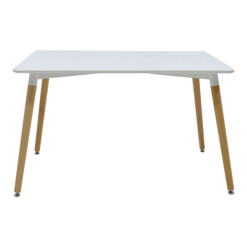 Трапезна маса NATALI от MDF в бял цвят 120x80x76 см