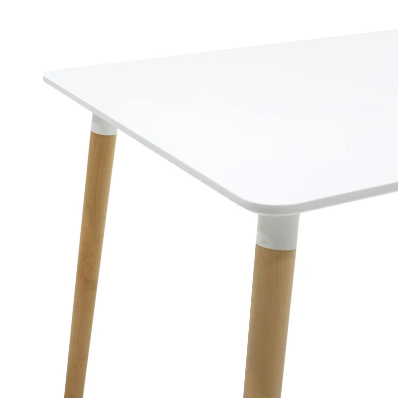 Трапезна маса NATALI от MDF в бял цвят 120x80x76 см