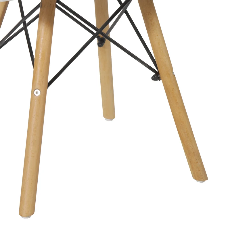 Детска маса Natali MDF бяло и естествен бук 60x60x51см