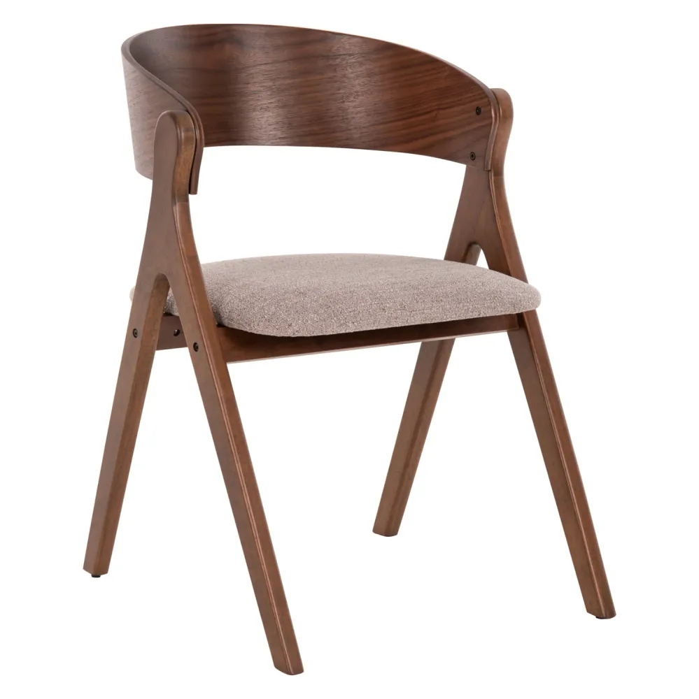 Стол NEKKER цвят орех-сив 56x55x78см