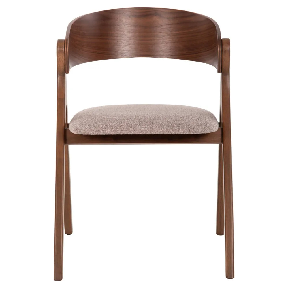 Стол NEKKER цвят орех-сив 56x55x78см