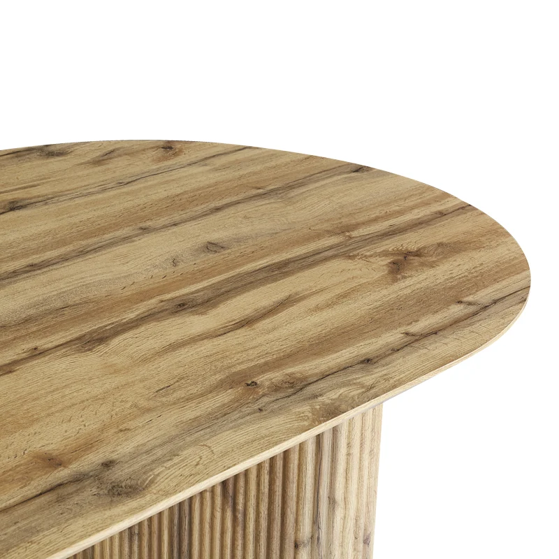 Трапезна маса NEMBOU mdf в цвят дъб 210x100x76см