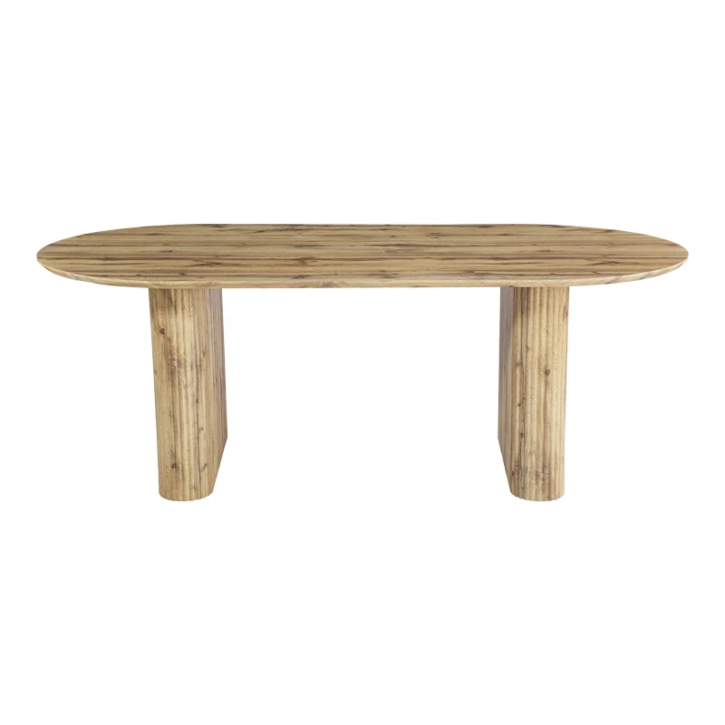 Трапезна маса NEMBOU mdf в цвят дъб 210x100x76см