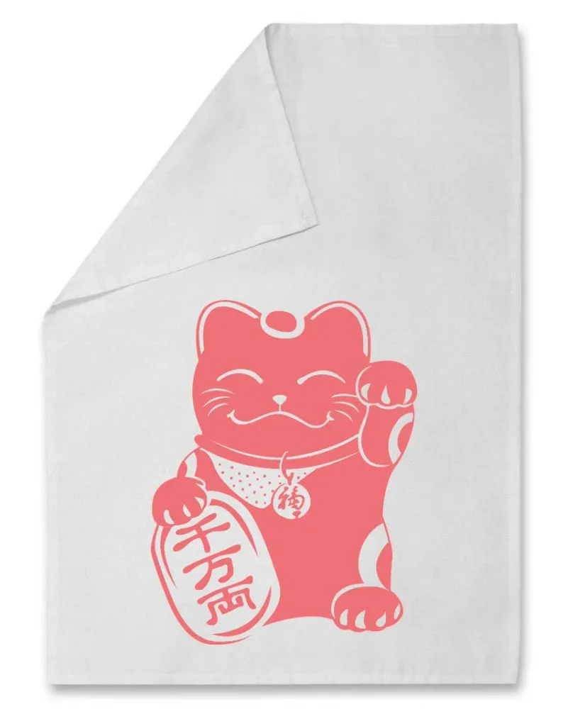Кърпа за чай Neon Lucky Cat