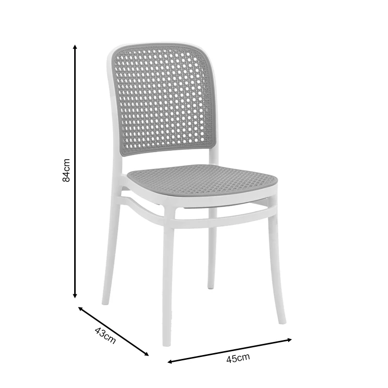 Стол NERESUES pp естествено-бял 45x43x84см