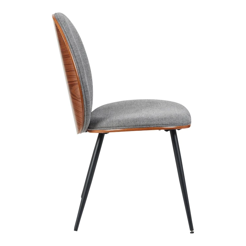 Стол NEREZY със сив плат, 57.5x48x88см