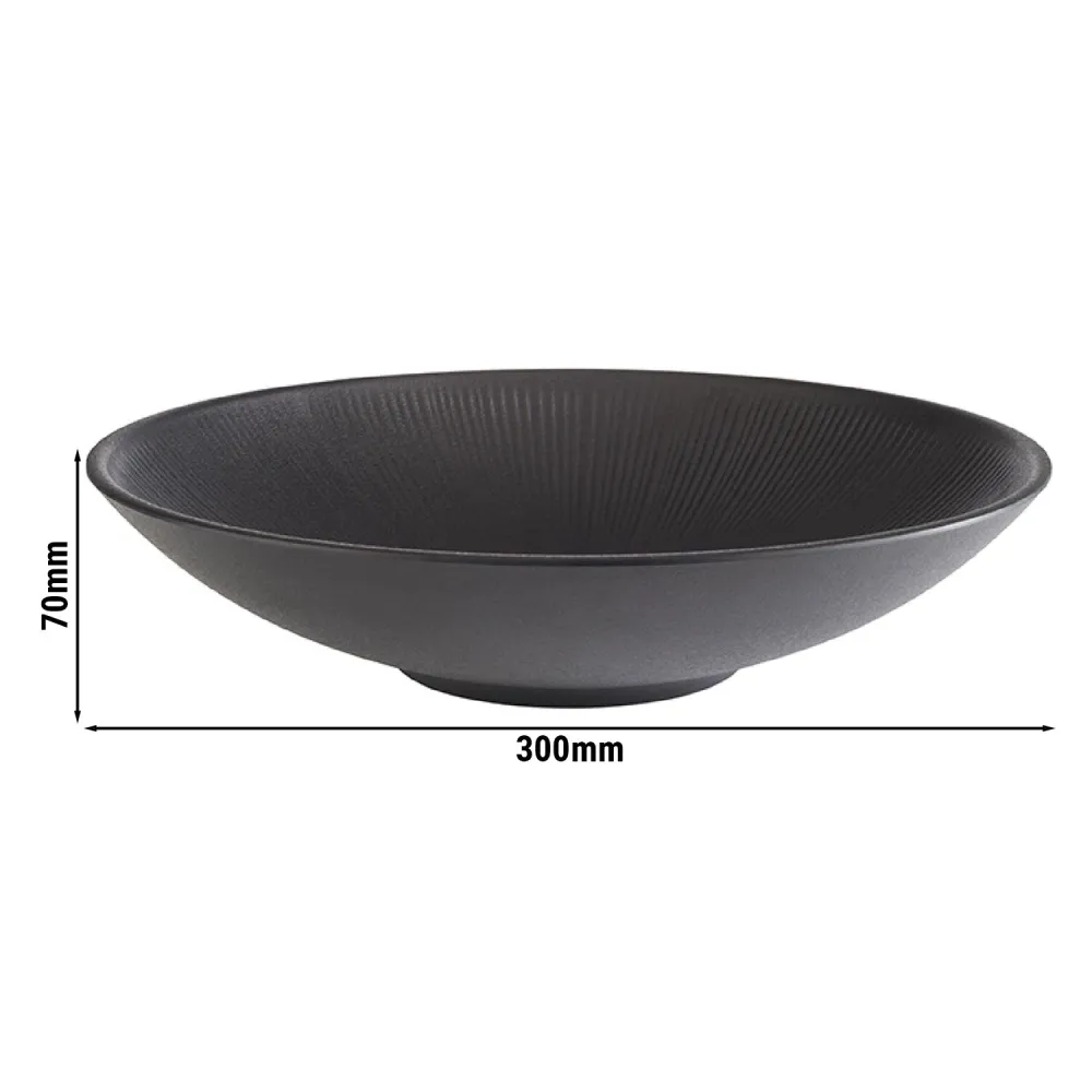 (6 бр.) Купа - NERO - Меламин - 2.2L - 300x300mm - Дълбочина: 70mm - Черно