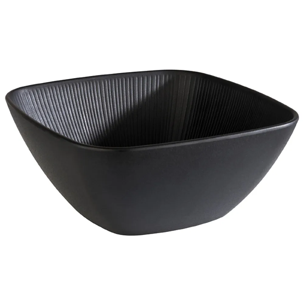 (6 бр.) Купа - NERO - Меламин - 3.5L - правоъгълна - 250x250mm - Дълбочина: 110mm - Черно