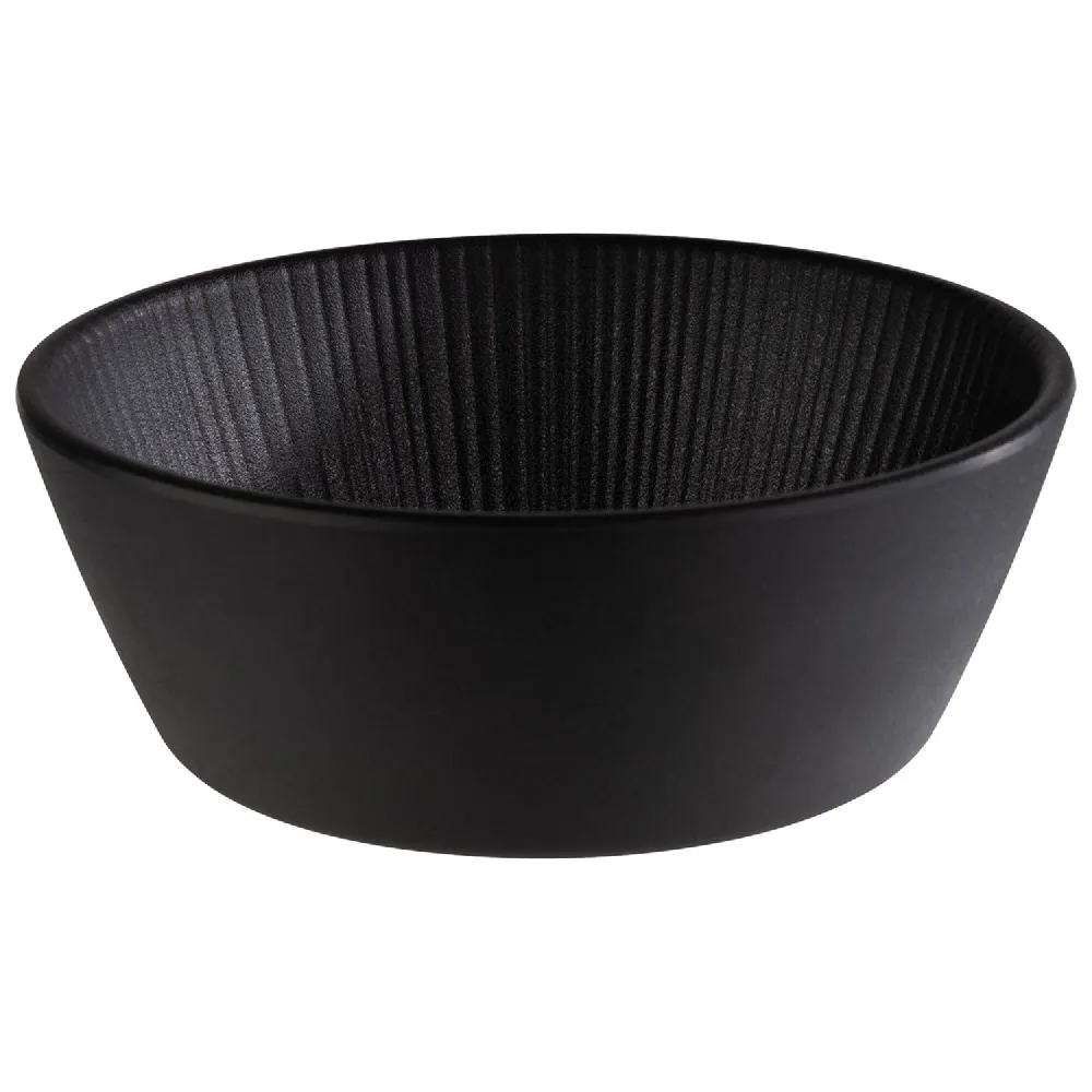 (6 бр.) Купа - NERO - Меламин - 450ml - Ø 155mm - Дълбочина: 55mm - Черно