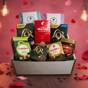 Подаръчен комплект с кафе капсули (Nespresso)
