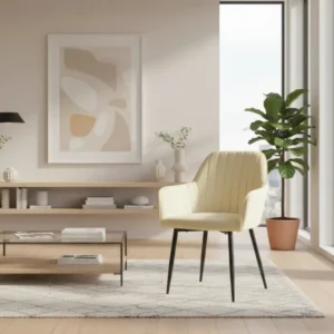 Трапезен стол NOOR-комплект 4 броя / с черен метален крак 58x58x86см