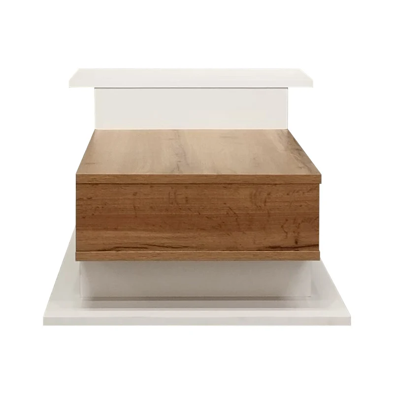 Холна маса NUVELE в бял нюанс-сонома 90x50x35см