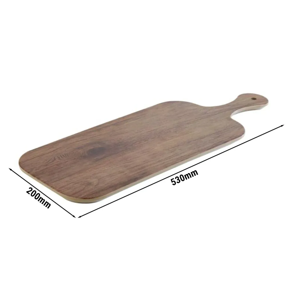 (6 бр.) Табла за сервиране - OAK - Меламин - 530x200mm - Височина: 15mm - Кафяв