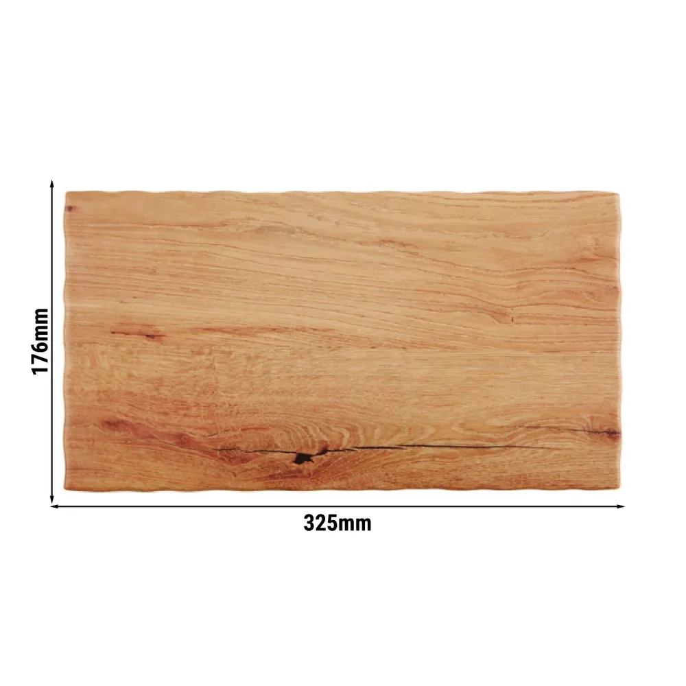 (6 бр.) Меламиново плато GN 1/3 - OAK LIGHT - Меламин - 325x176mm - Височина: 15mm - Кафяв