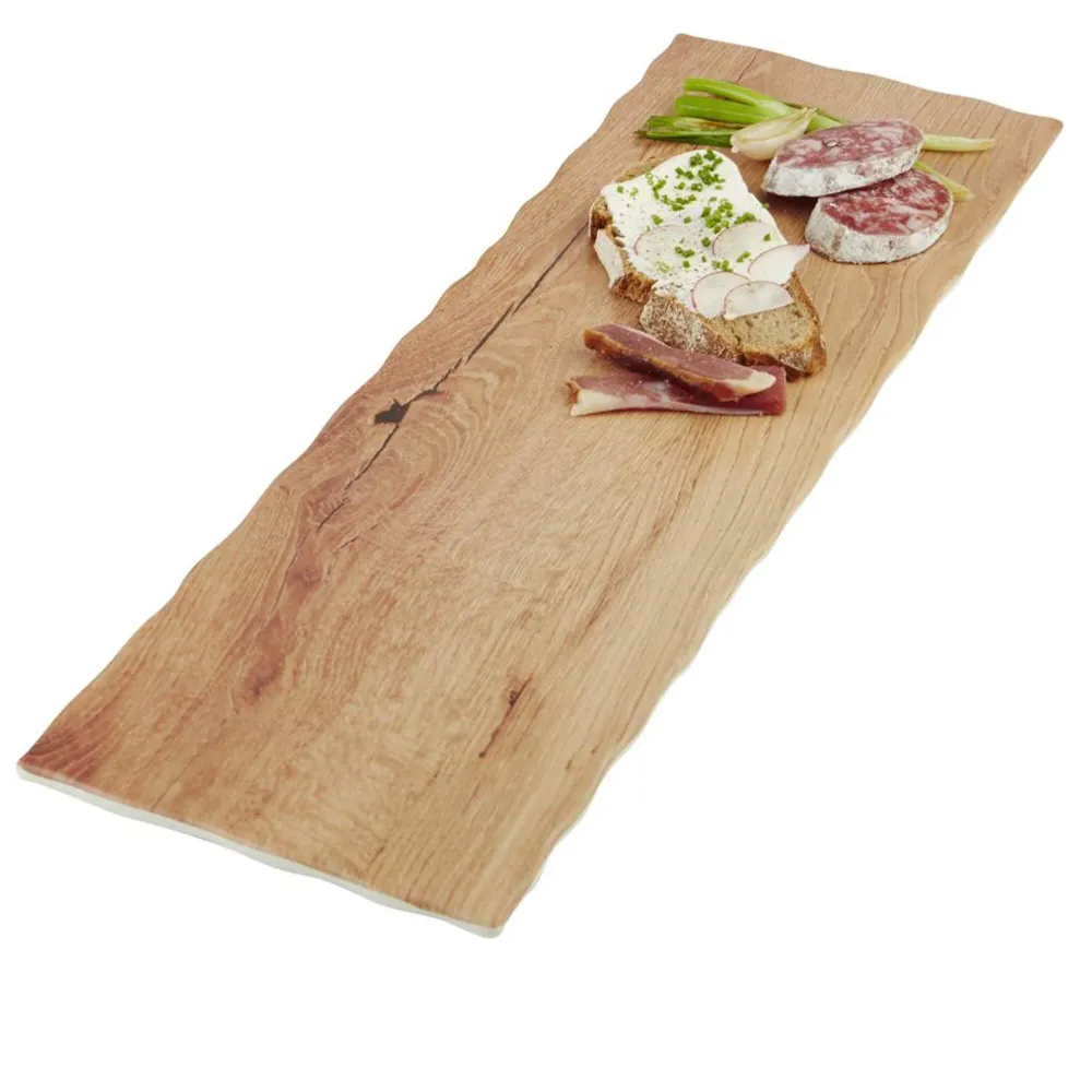 (6 бр.) Меламиново плато GN 2/4 - OAK LIGHT - Меламин - 530x162mm - Височина: 15mm - Кафяв