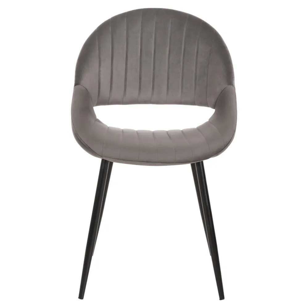 Стол ODEN сив цвят кадифе 52x55x84