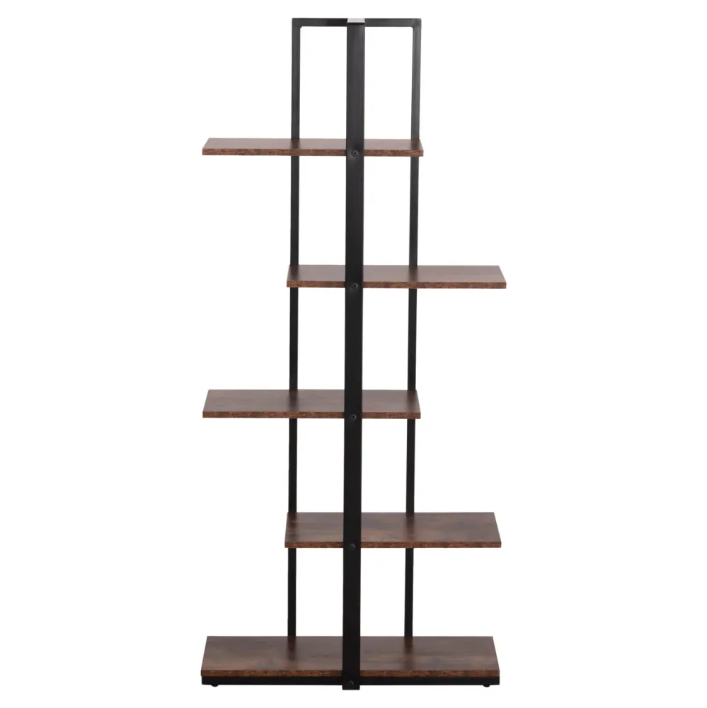 Етажерка OMNI цвят черен-орех 68x34,5x150,5