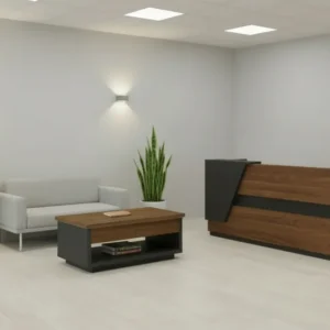 Професионална рецепция Oscar орех-антрацит 180x65x110см