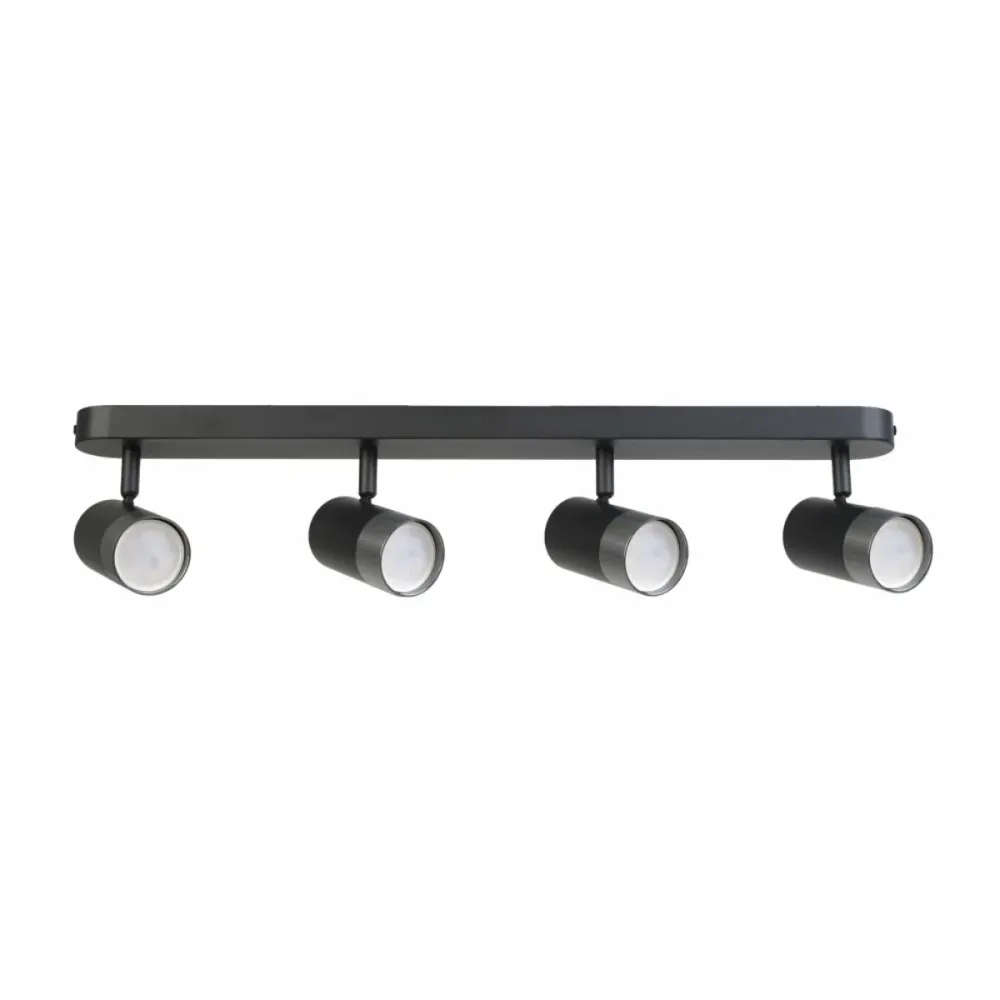 СПОТ OSKAR 4XGU10 ЧЕРНО И ХРОМ LIGHTEX