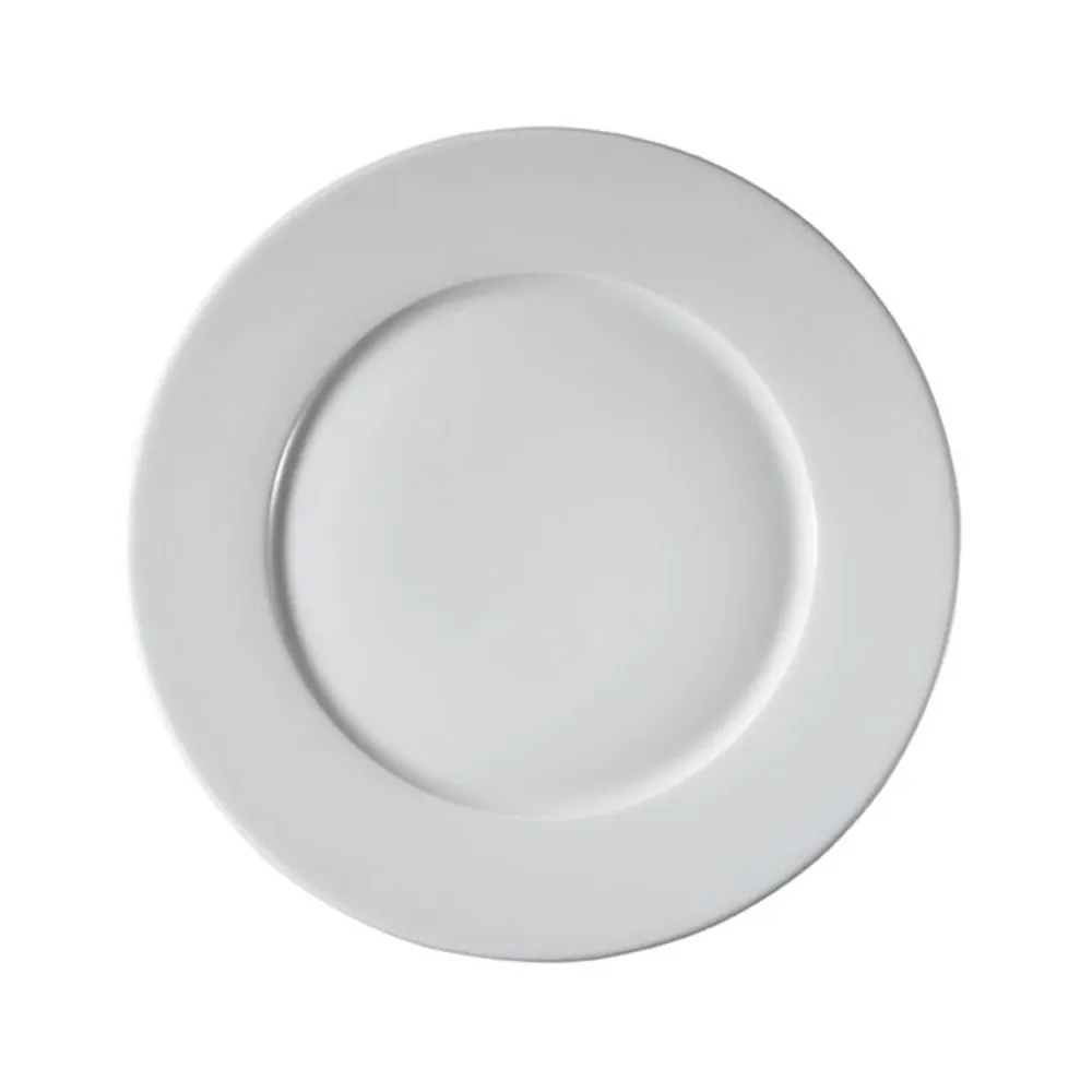 (12 бр.) PERA Бяло - порцеланова чинийка за кафе/чай - Ø170mm - бяла