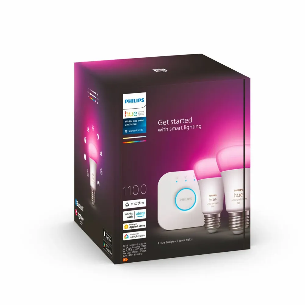 Смарт Крушка Philips Kit de inicio E27 9 W E27 LED 6500 K 806 lm