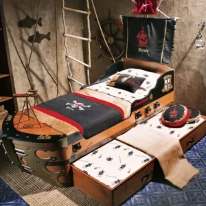 Издърпващо се чекмедже за легло «Pirate» за матрак 90х180см