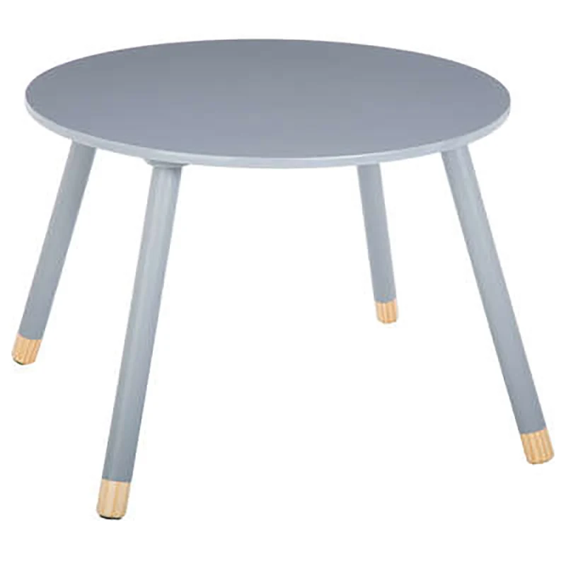 Детска маса Playful сиво-естествен D60x43.5см