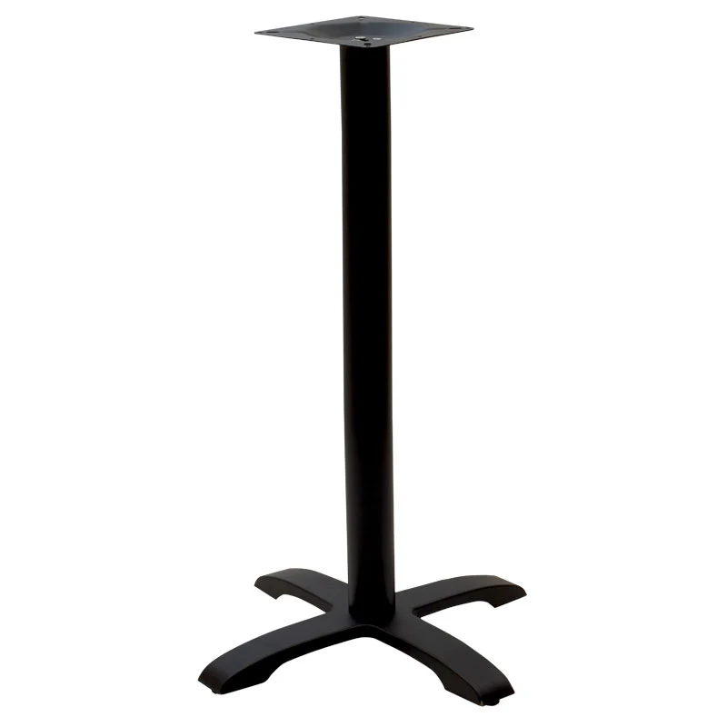 Основа за бар маса средна височина Poise чугун черен цвят 62x62x94cм