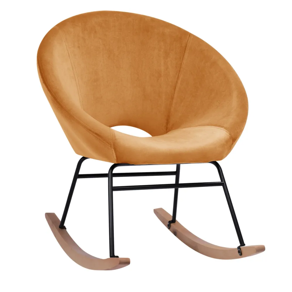 Люлеещ стол POULINA златист цвят 76X86X76