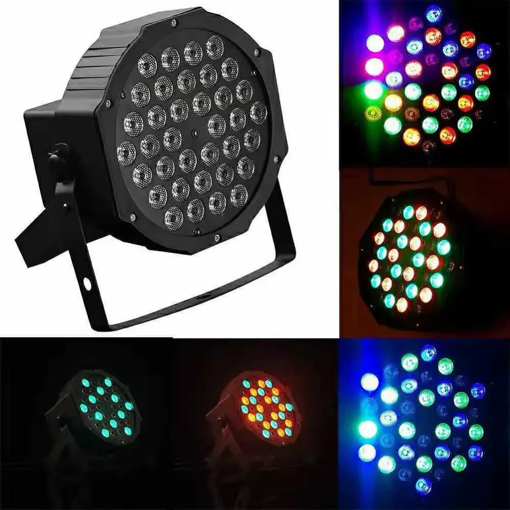 Powerful spotlight decoration LED Mini Flat Par Light OEM, 4 modes, 36 led diodes