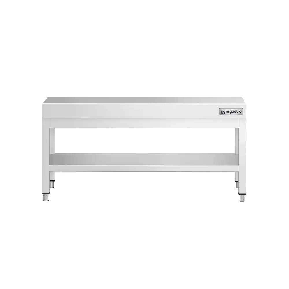 Професионална Работна маса от неръждаема стомана PREMIUM - 1000x600mm - с долен рафт