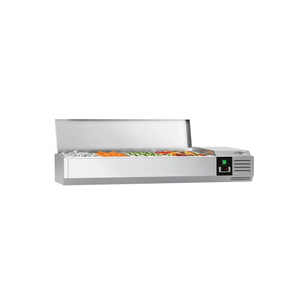 Настолна хладилна витрина PREMIUM - 1200x395x281mm - 4x GN 1/3