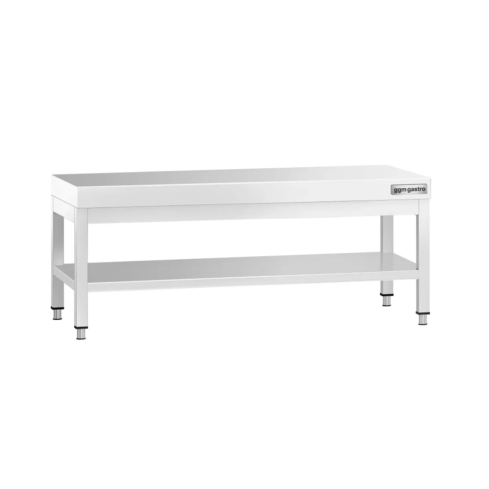 Професионална работна маса от неръждаема стомана PREMIUM - 1200x700mm - с долен рафт