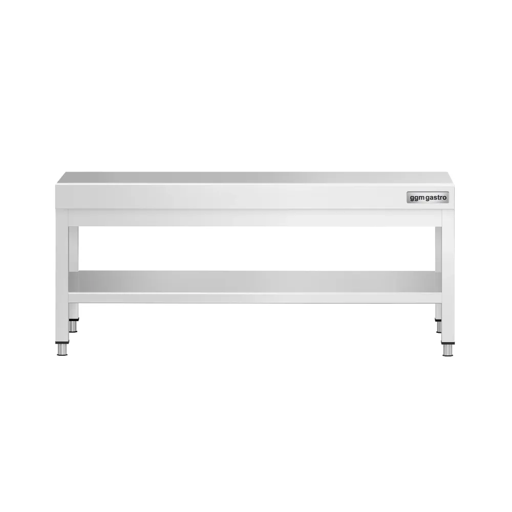 Професионална работна маса от неръждаема стомана PREMIUM - 1200x700mm - с долен рафт