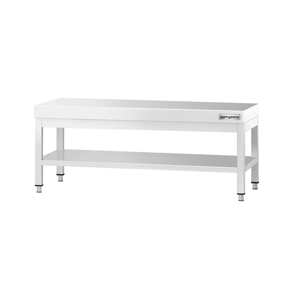 Професионална работна маса от неръждаема стомана PREMIUM - 1200x700mm - с долен рафт
