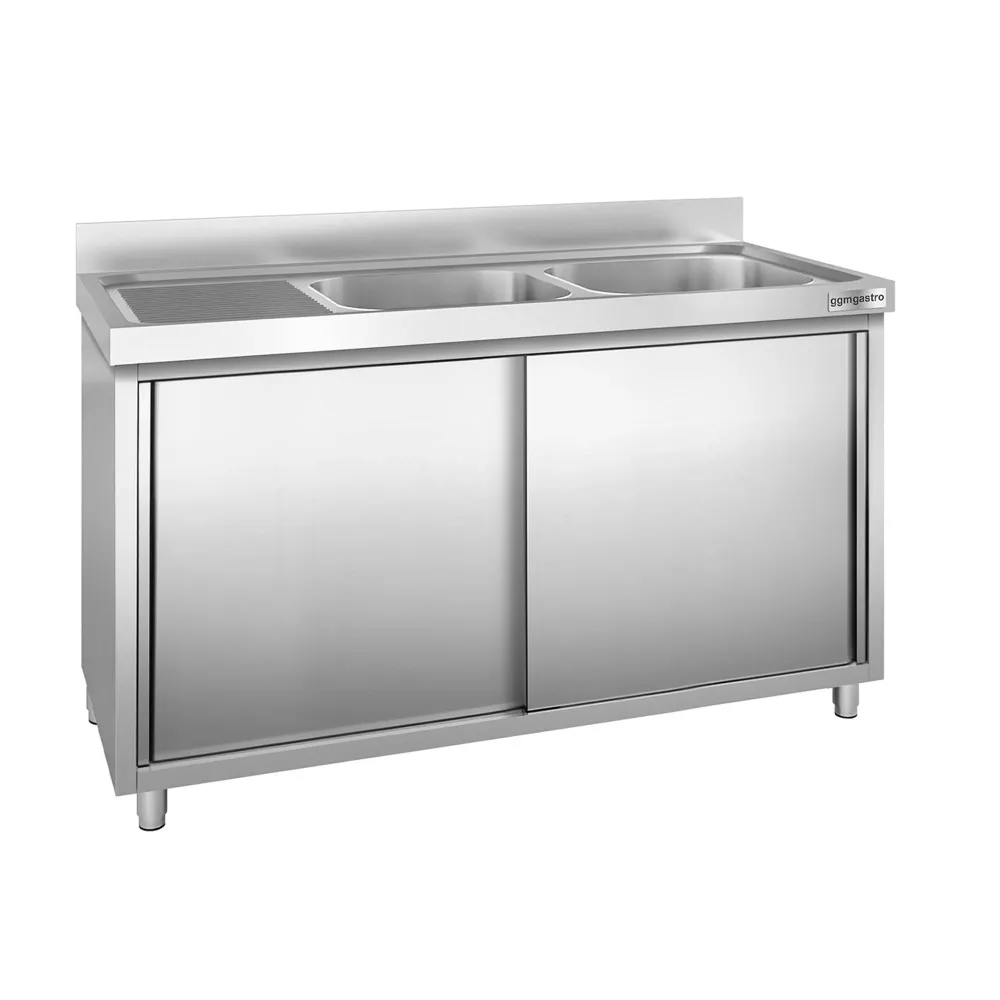 Шкаф с мивка PREMIUM - 1600x600mm - с 2 корита