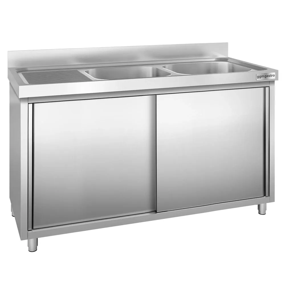 Шкаф с мивка PREMIUM - 1600x600mm - с 2 корита