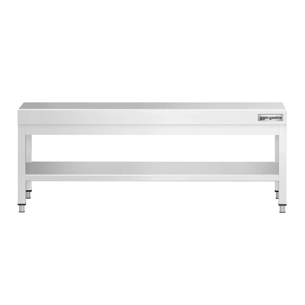 Професионална Работна маса от неръждаема стомана PREMIUM - 1600x700mm - с долен рафт