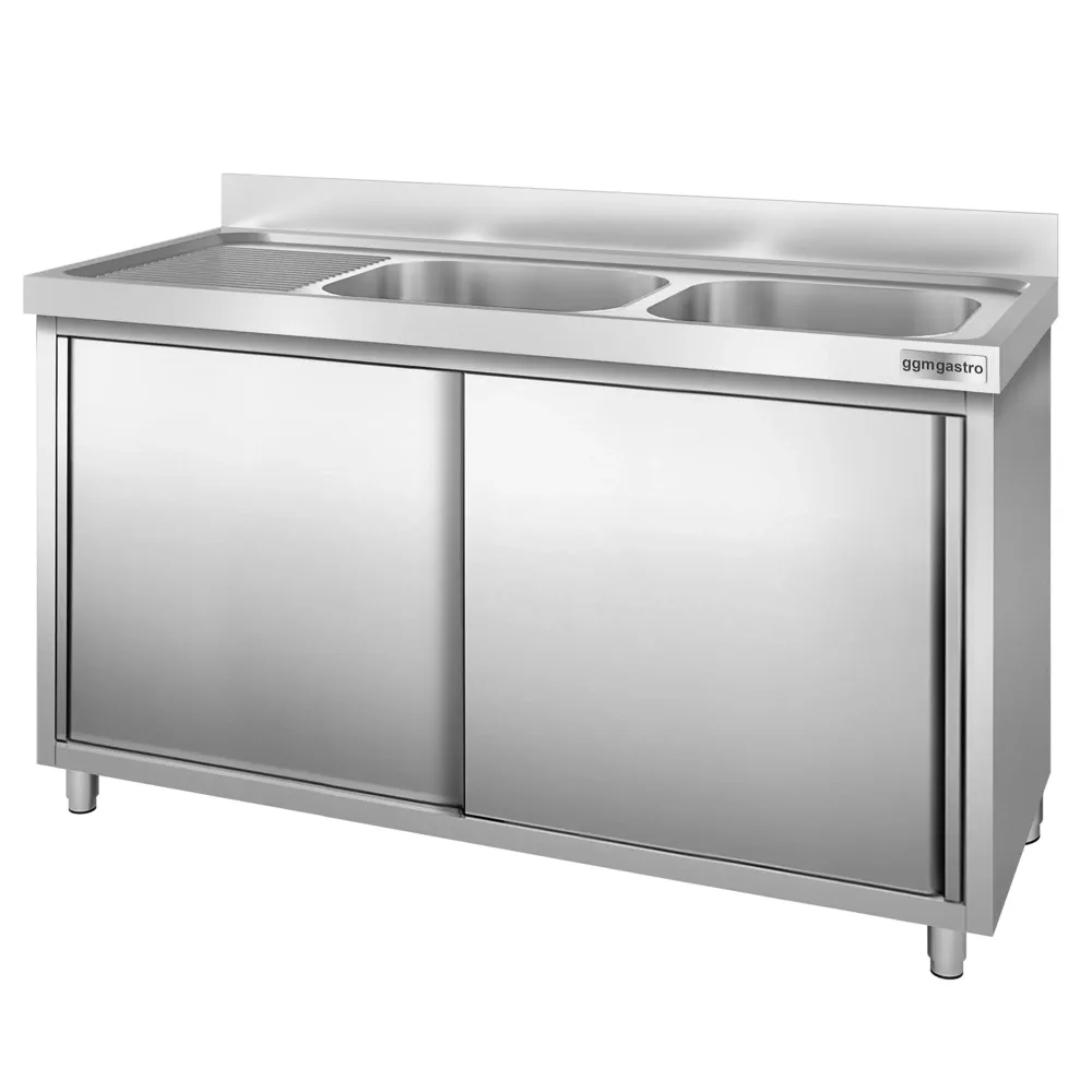 Шкаф с мивка PREMIUM - 1600x700mm - с 2 корита