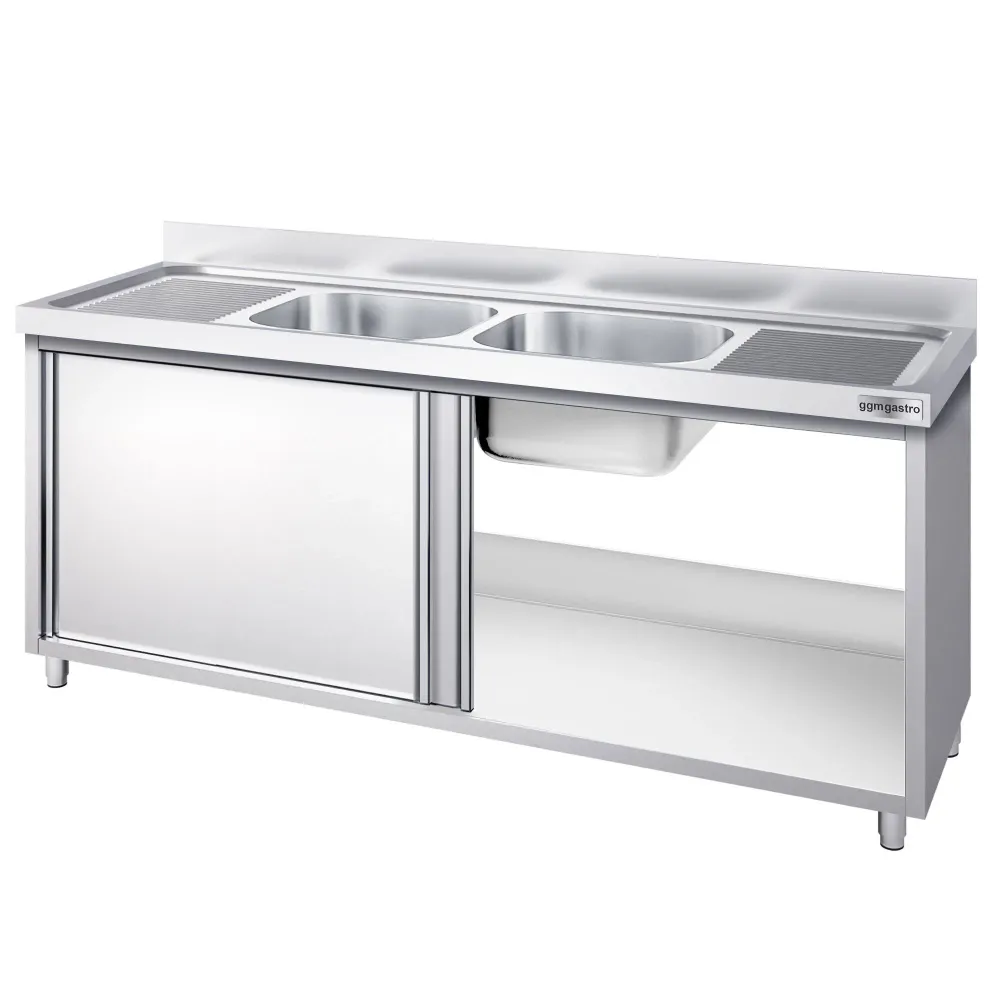 Шкаф с мивка PREMIUM - 1800x600mm - с 2 корита