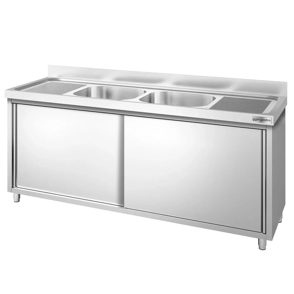 Шкаф с мивка PREMIUM - 1800x700mm - с 2 корита