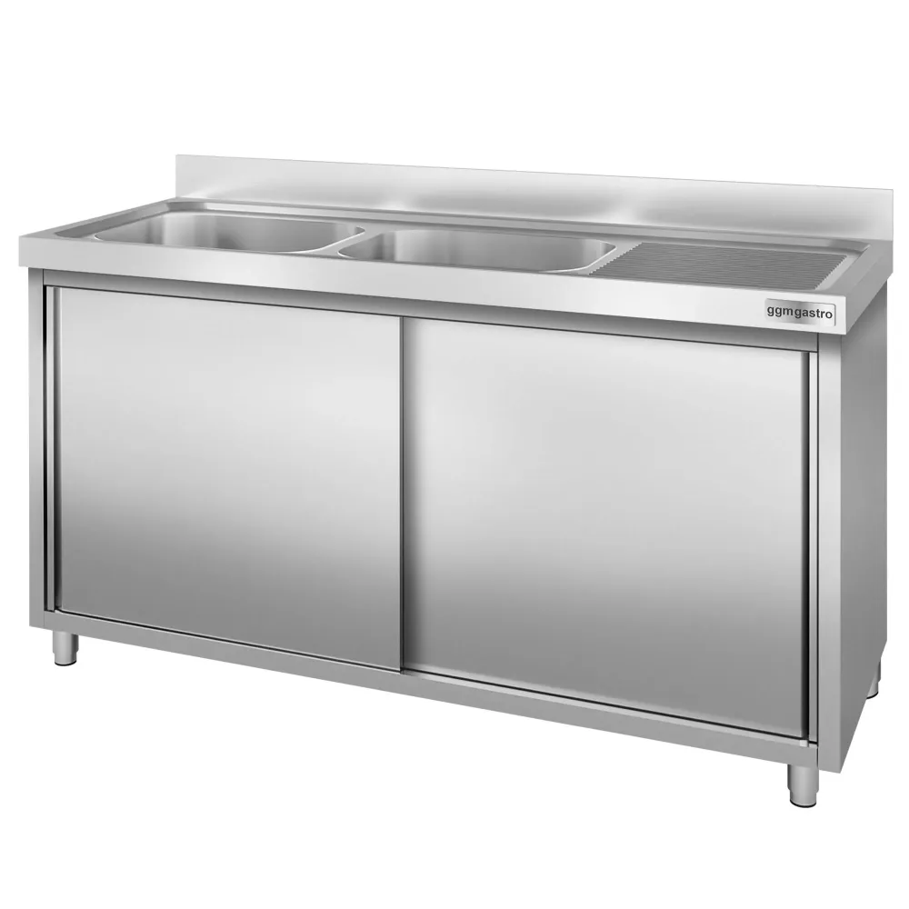Шкаф с мивка PREMIUM - 1800x700mm - с 2 корита