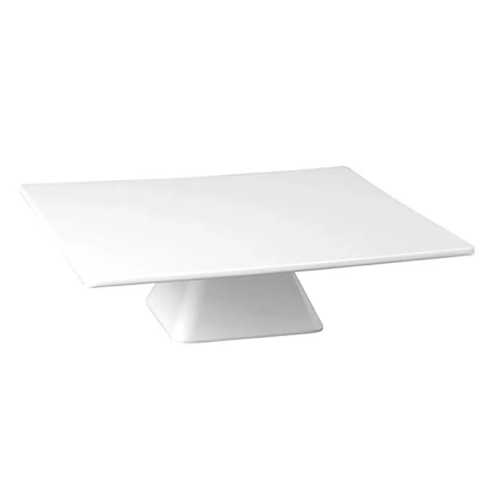 Плато за сервиране PREMIUM - меламин - 310x310x80mm - бяло - квадратно