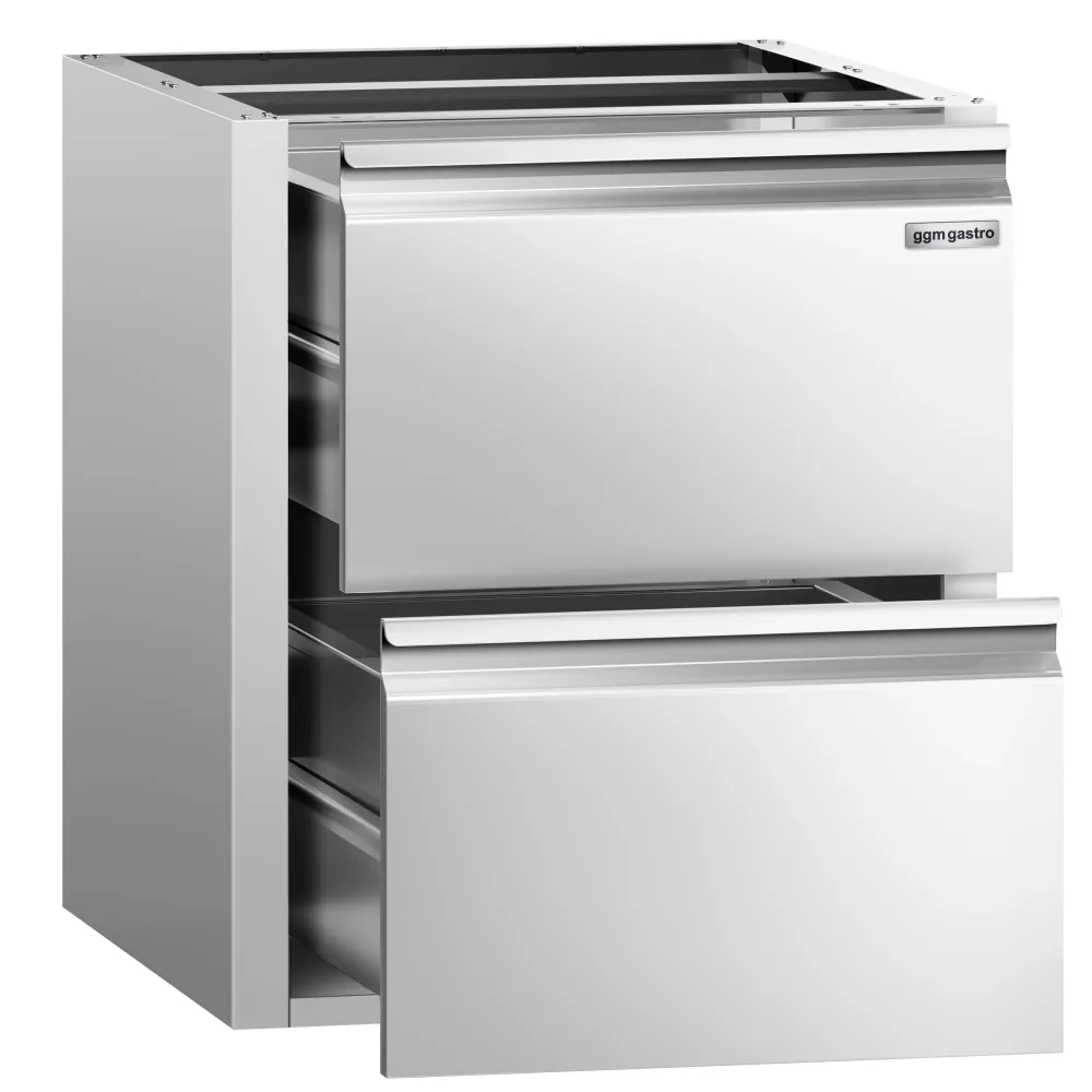 Блок с чекмеджета PREMIUM - 2 чекмеджета - Основа 400x560mm - за ATK 600mm дълбочина