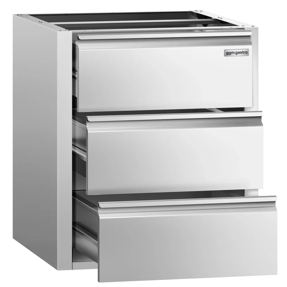 Блок с чекмеджета PREMIUM - 400x760mm - 3 чекмеджета - за ATK 800mm дълбочина