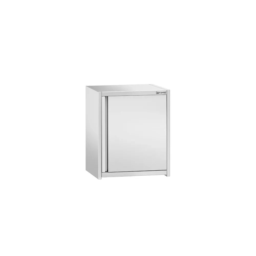 Стенен шкаф от неръждаема стомана PREMIUM - 600x400mm - с врата на панти - 650mm височина
