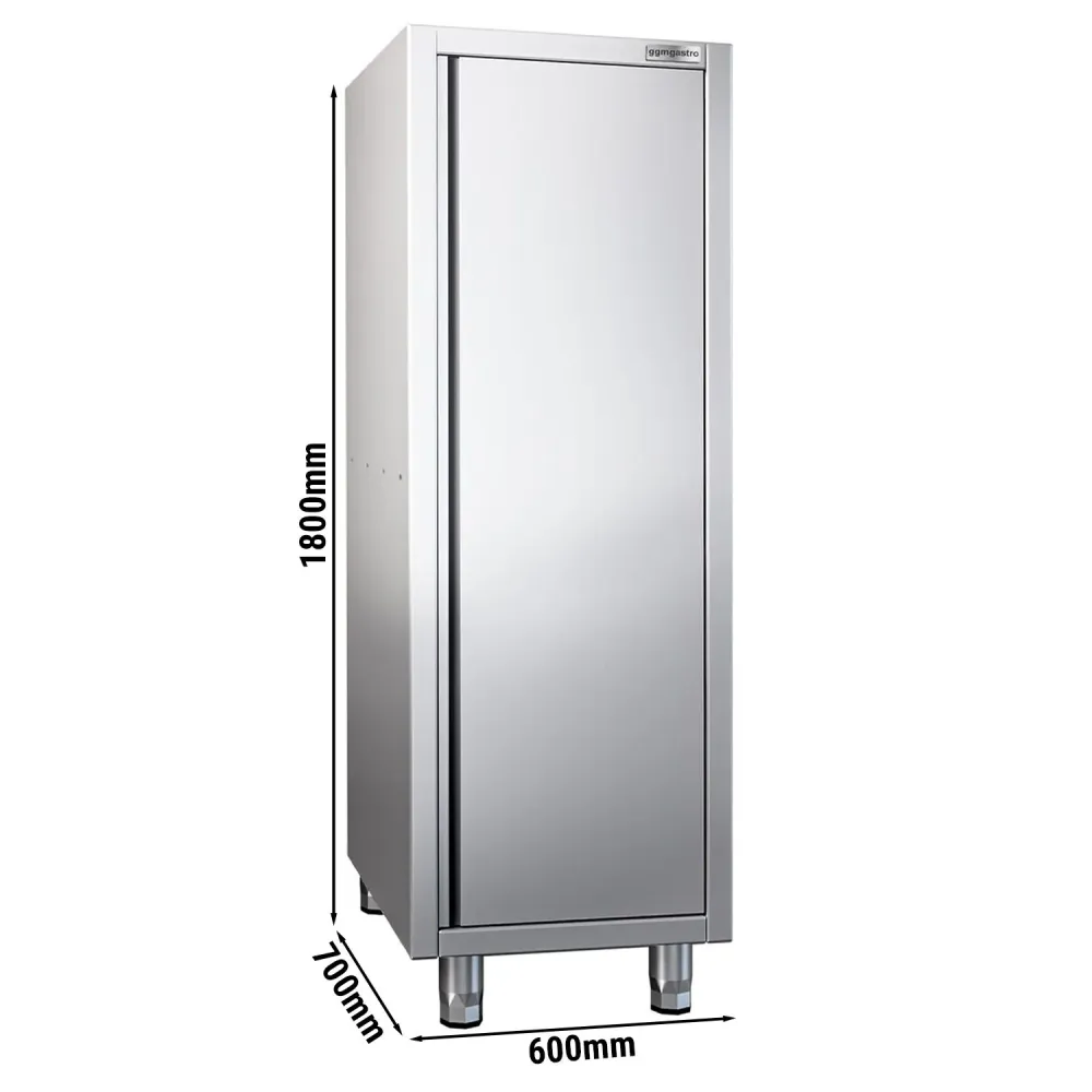 Професионален шкаф за съдове PREMIUM - 600x700mm - 1 врата на панти - височина: 1800mm