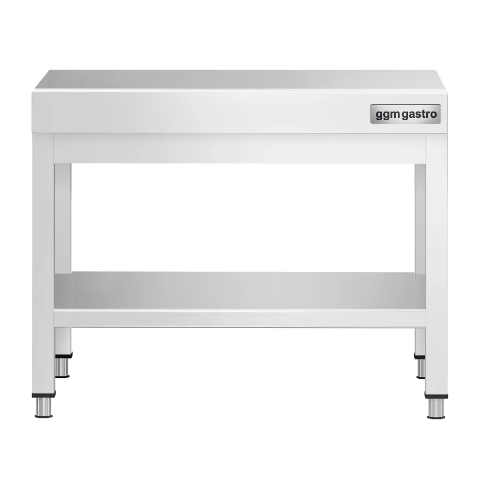 Професионална Работна маса от неръждаема стомана PREMIUM - 600x700mm - с долен рафт