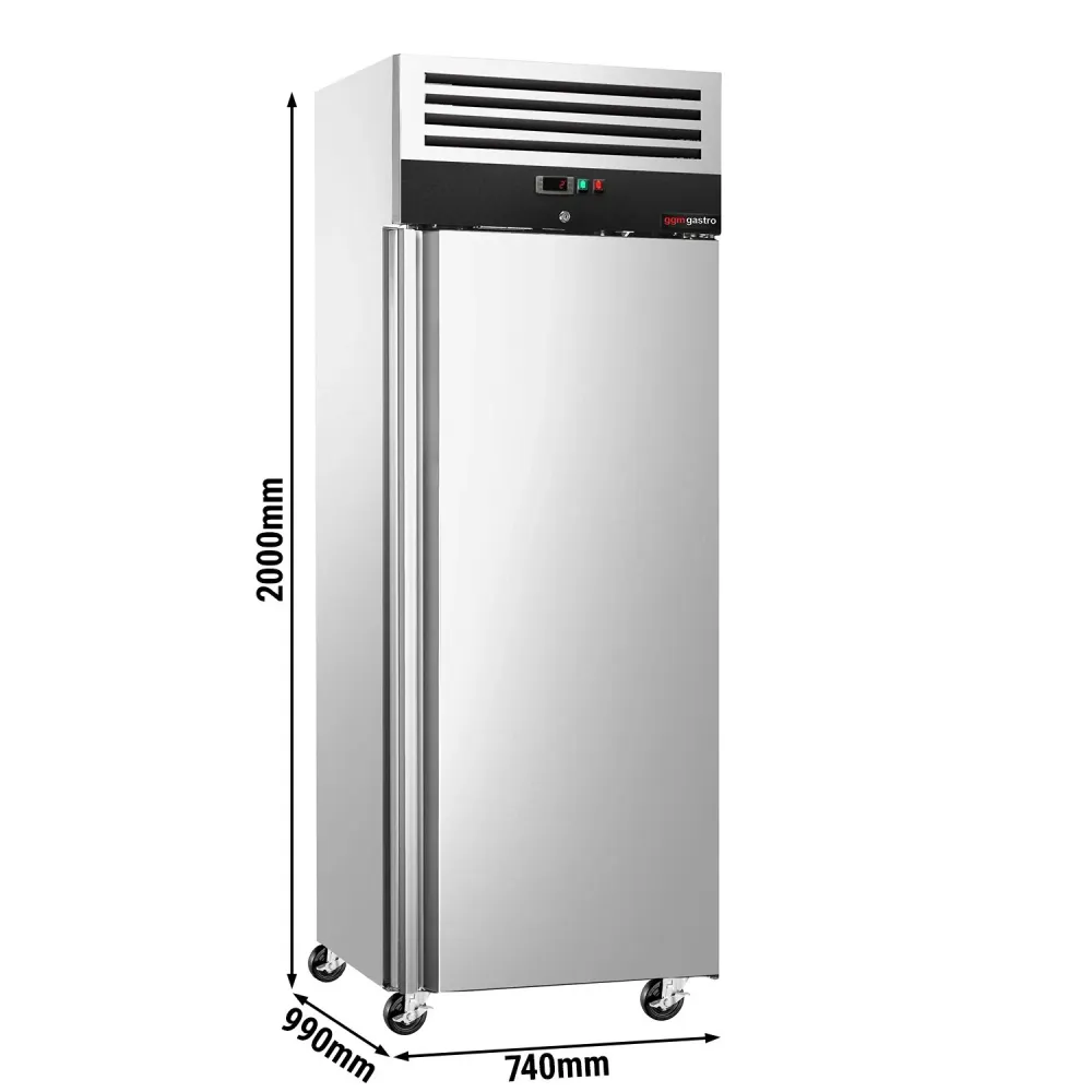 Пекарски хладилен шкаф PREMIUM - EN 600x800 - 612 литра - с 1 врата & колела 4 бр. & заключване & водачи/релси
